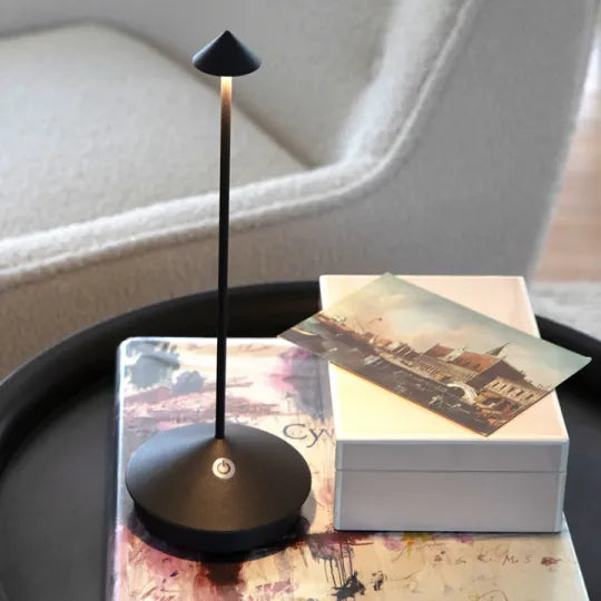 Tischlampe dimmbar kabellos – Modernes Design mit Aluminium für Innen & Außen