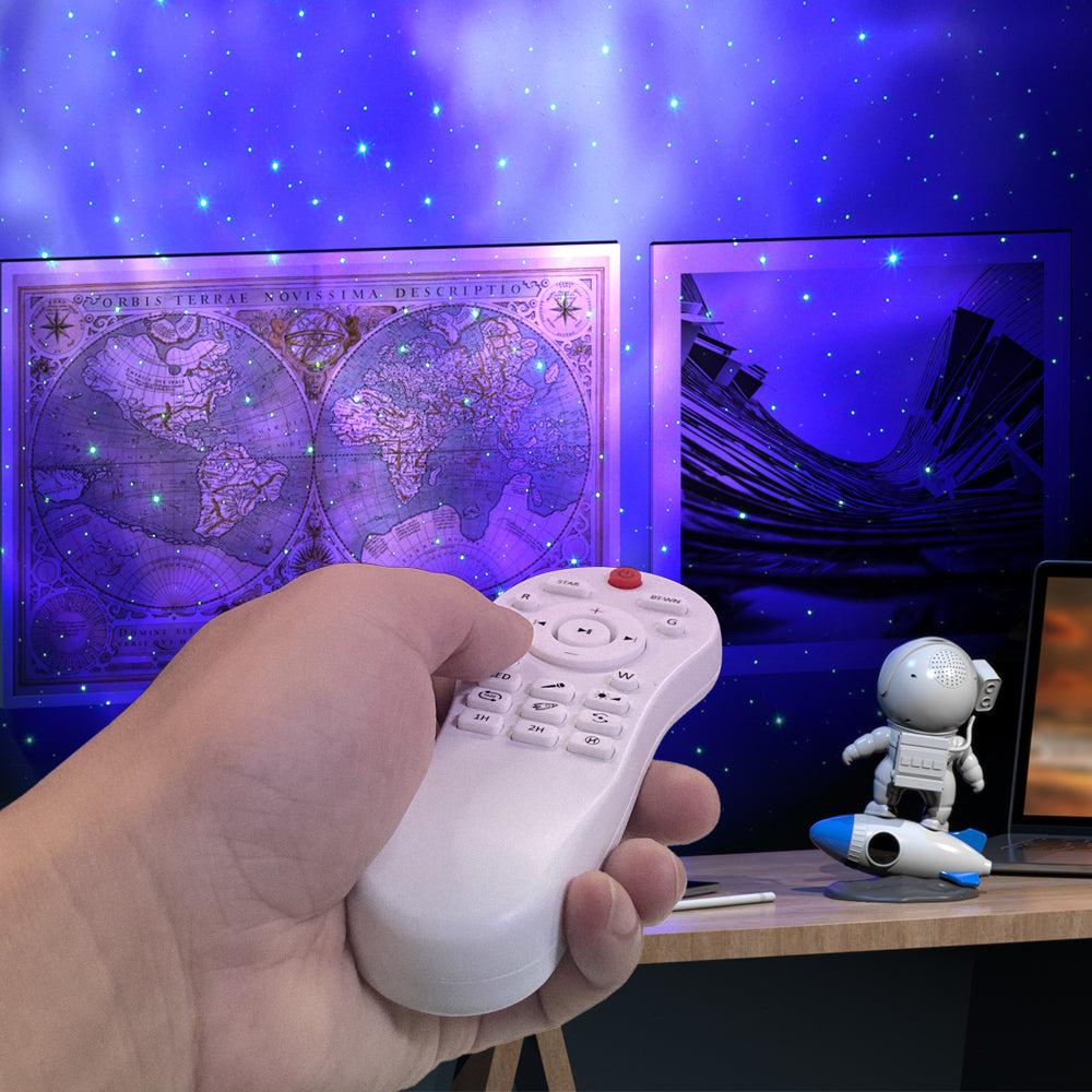 Galaxie Projektor Lampe – 4K Sterne, App-Steuerung & Bluetooth Musik, USB-C