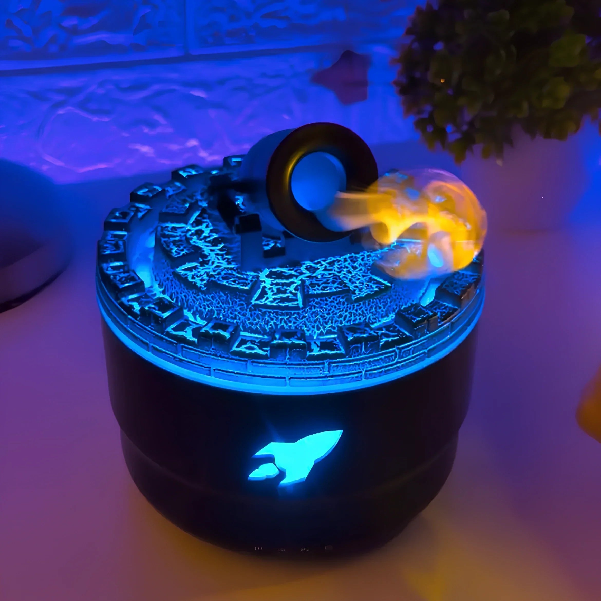 USB Luftbefeuchter mit LED Licht – 200ml, leise Ultraschall, Aroma & Timerfunktion