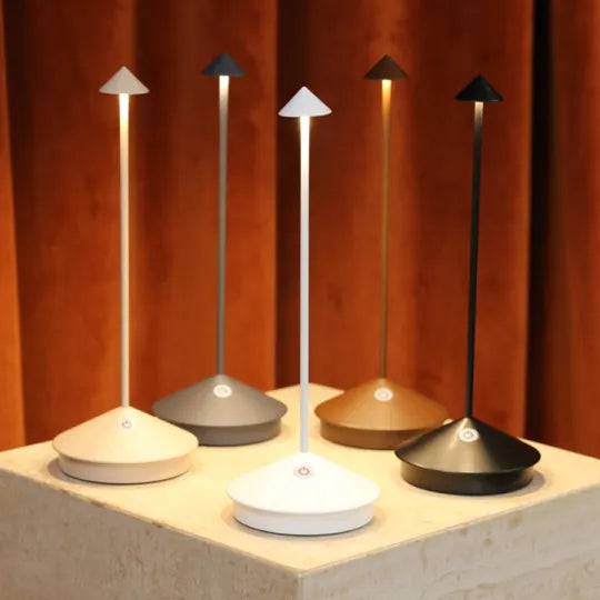 Tischlampe dimmbar kabellos – Modernes Design mit Aluminium für Innen & Außen