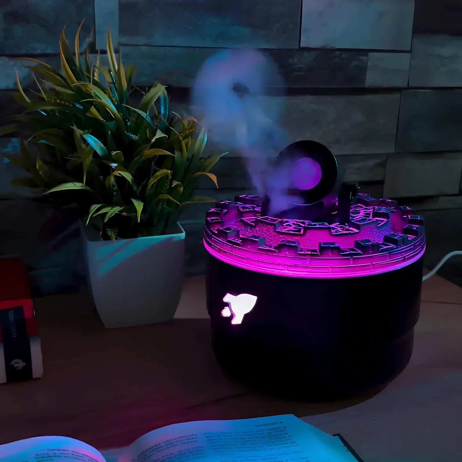USB Luftbefeuchter mit LED Licht – 200ml, leise Ultraschall, Aroma & Timerfunktion