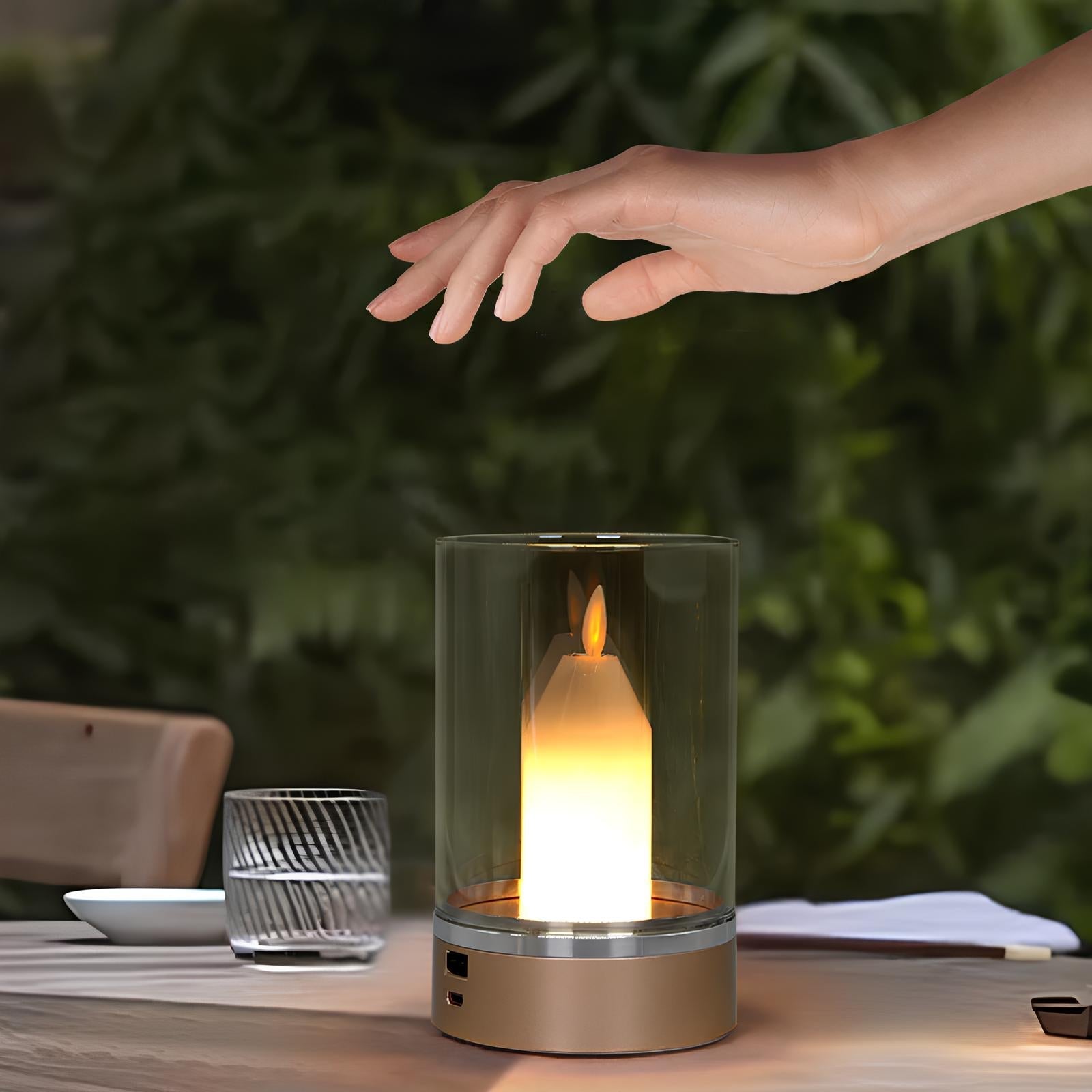 LED Kerze mit Handbewegung – Dimmbar, wiederaufladbar & stilvolles Design