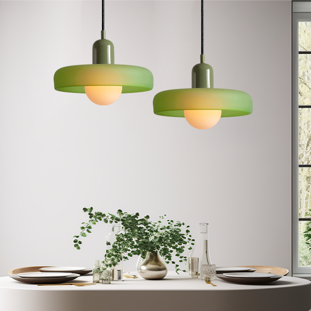 Hängeleuchte Glas bunt – StiloGlas Design mit G9 Fassung & verstellbarer Aufhängung