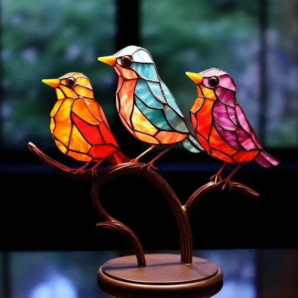 Glasvögel Deko – Handgefertigte Farbglasfiguren für stilvolle Inneneinrichtung