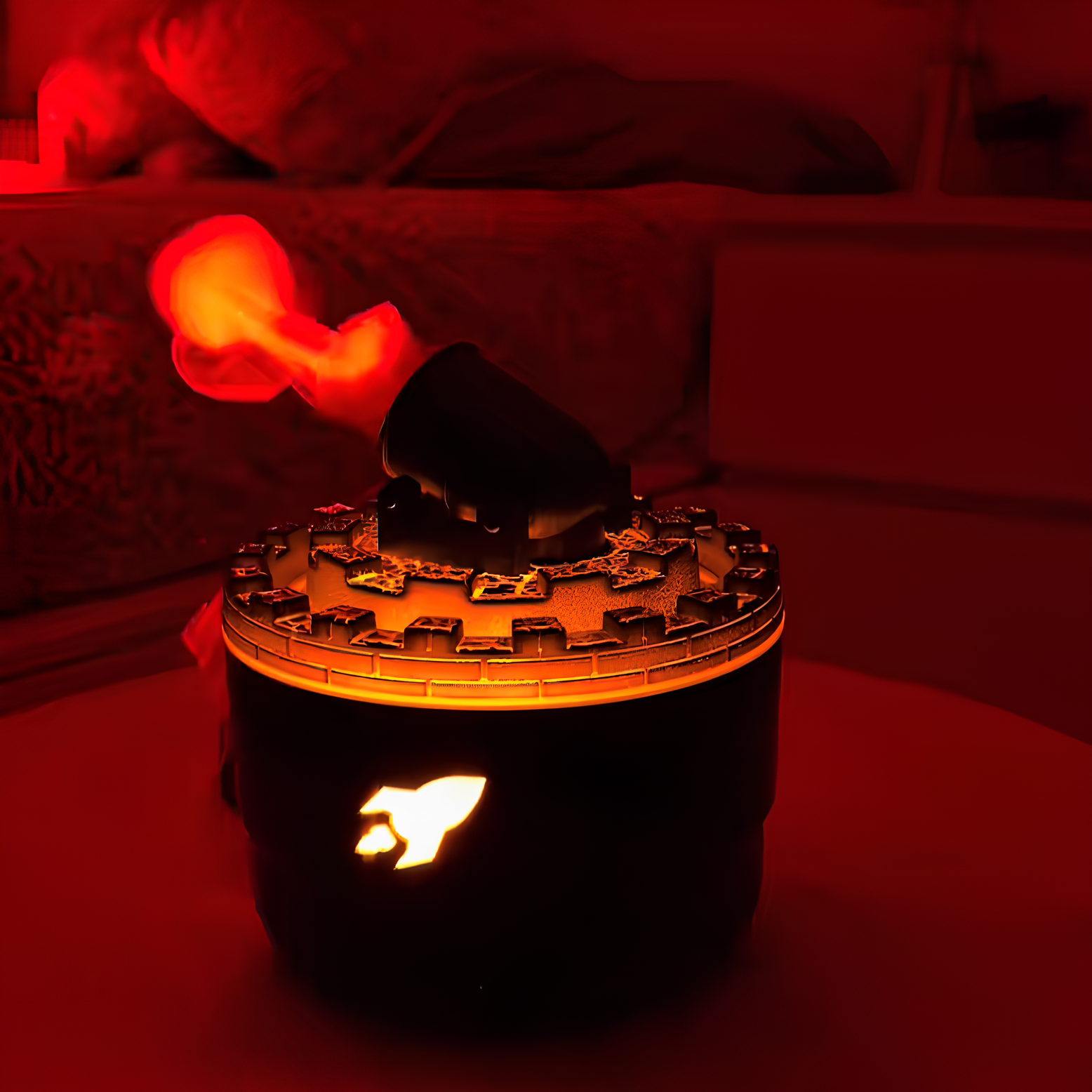 USB Luftbefeuchter mit LED Licht – 200ml, leise Ultraschall, Aroma & Timerfunktion