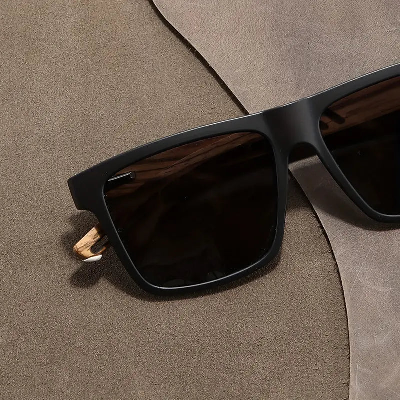 Sonnenbrille Unisex – Holzrahmen – UV400 Schutz – Ideal für Sommer & Freizeit