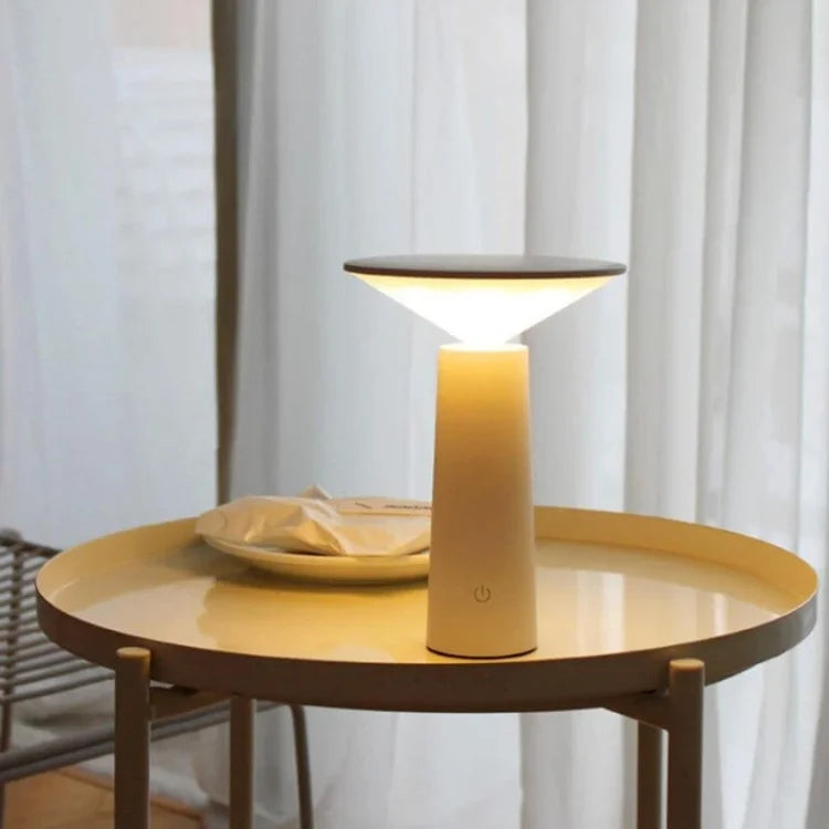 Kabellose LED Tischlampe – Dimmbar, 360° Drehbar, Flexibel & Modern