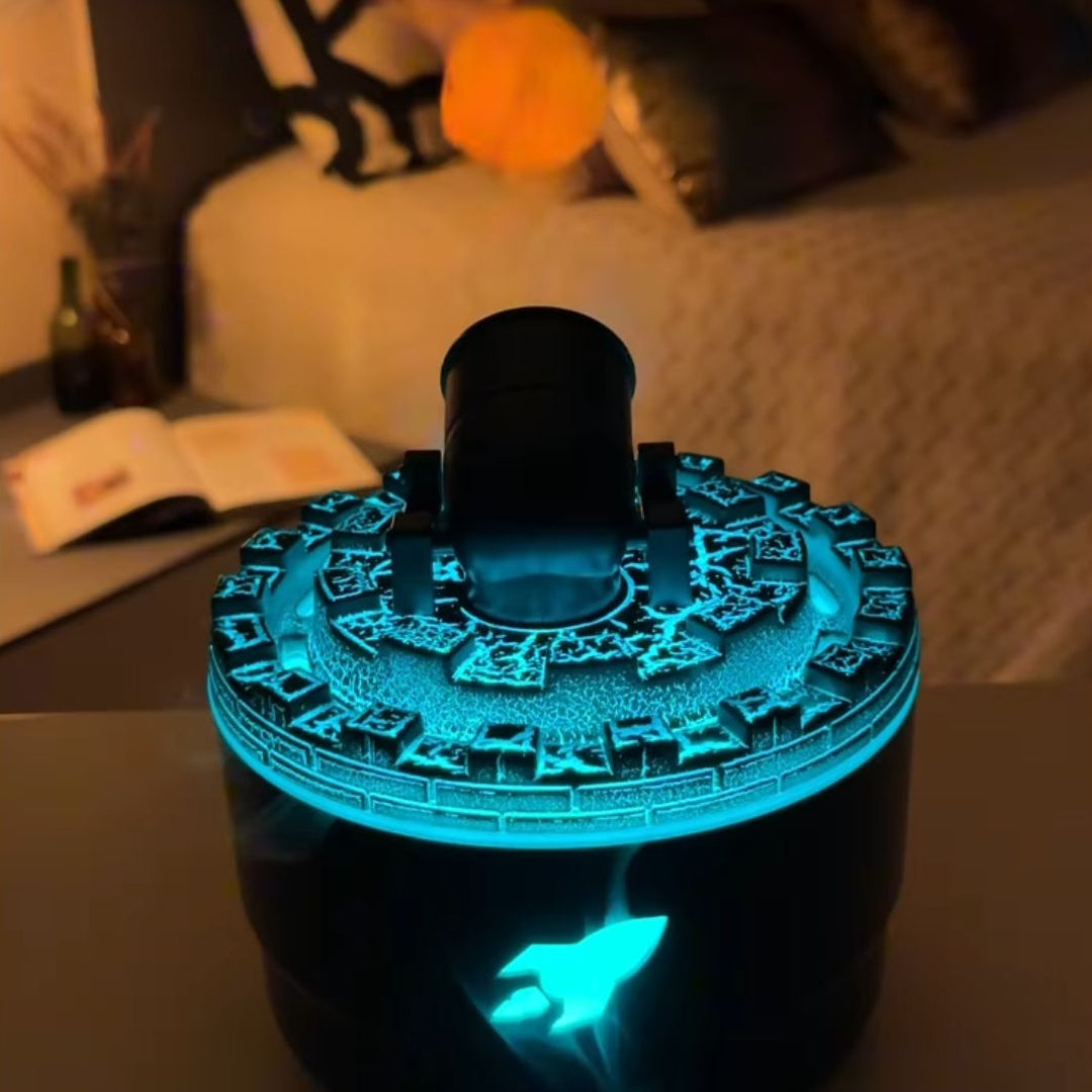 USB Luftbefeuchter mit LED Licht – 200ml, leise Ultraschall, Aroma & Timerfunktion