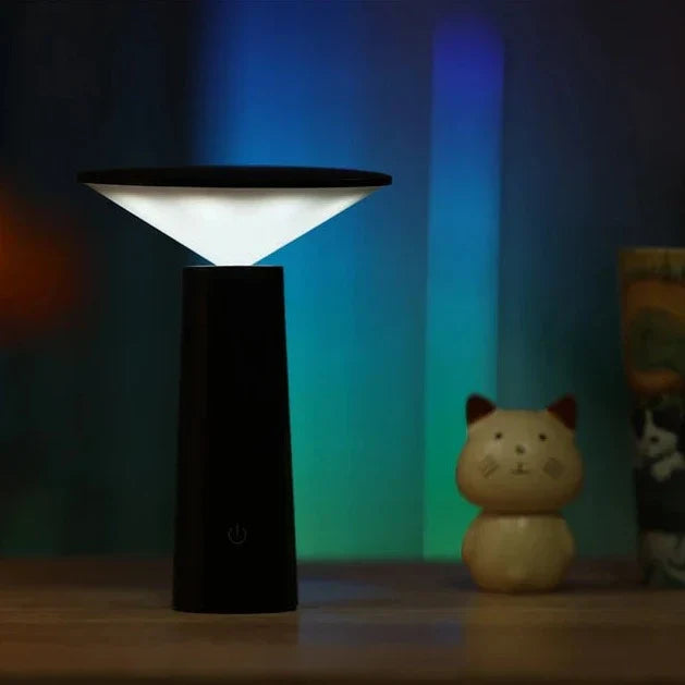 Kabellose LED Tischlampe – Dimmbar, 360° Drehbar, Flexibel & Modern
