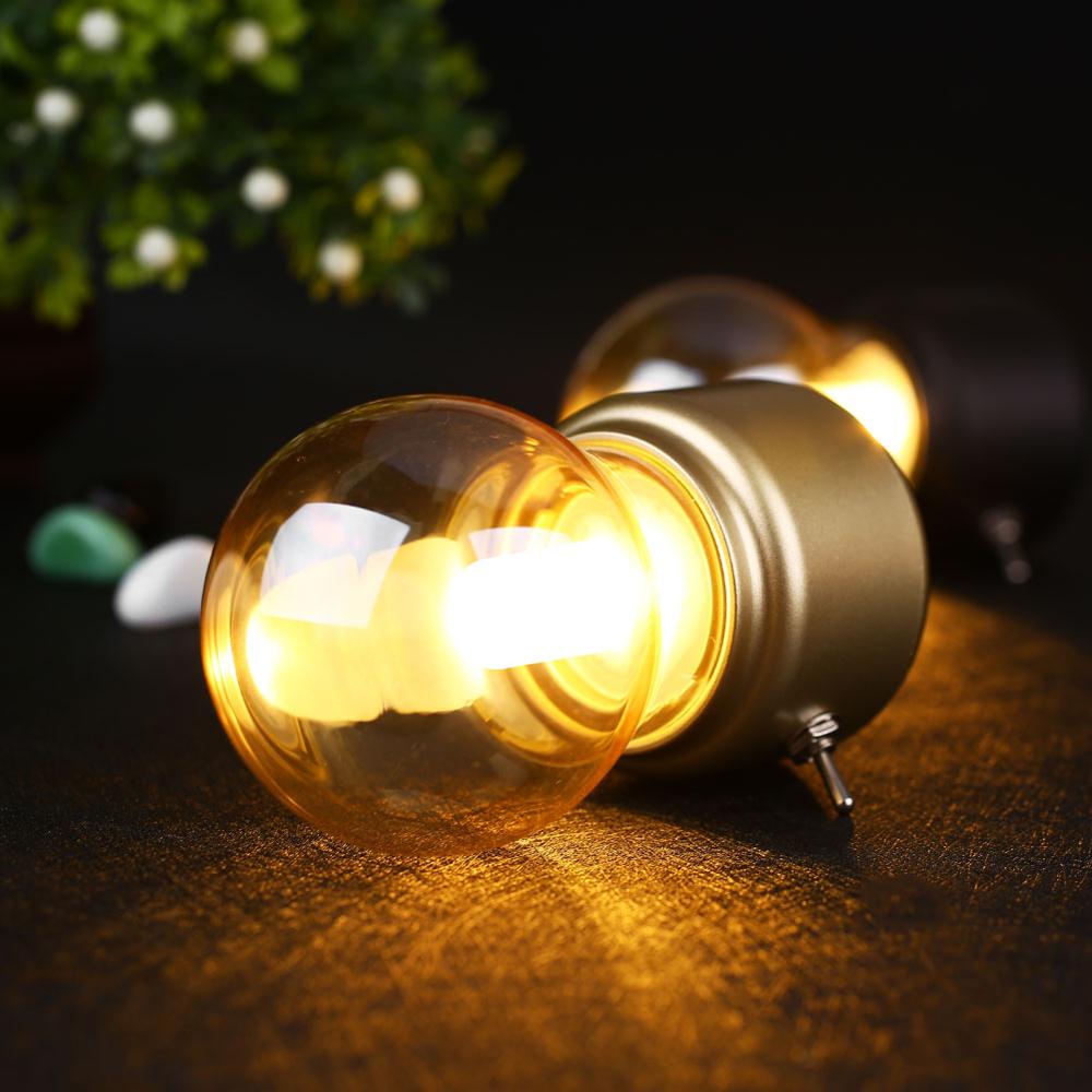 Retro LED Tischlampe – Tragbar & aufladbar mit USB, warmweiß, 12h Laufzeit