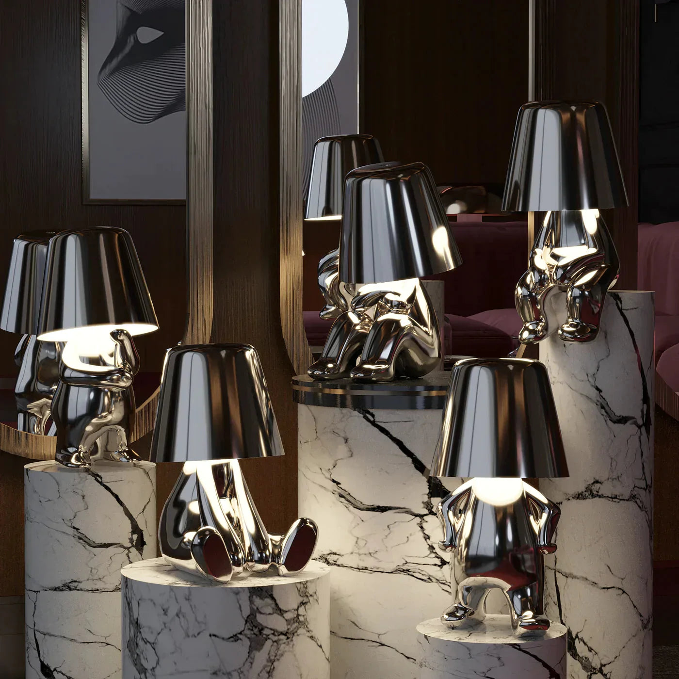 Tischlampe dimmbar Touch – Tragbares Harzdesign für Kinderzimmer & Nachttisch