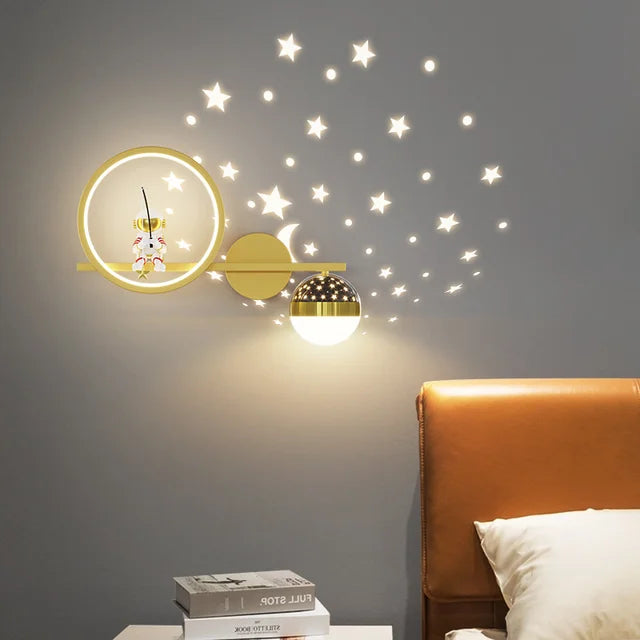 Kinder Wandlampe LED – Sanftes Nachtlicht mit Sternmotiv für Kinderzimmer