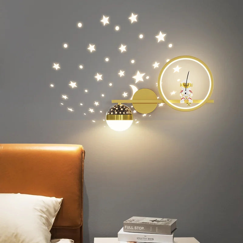Kinder Wandlampe LED – Sanftes Nachtlicht mit Sternmotiv für Kinderzimmer