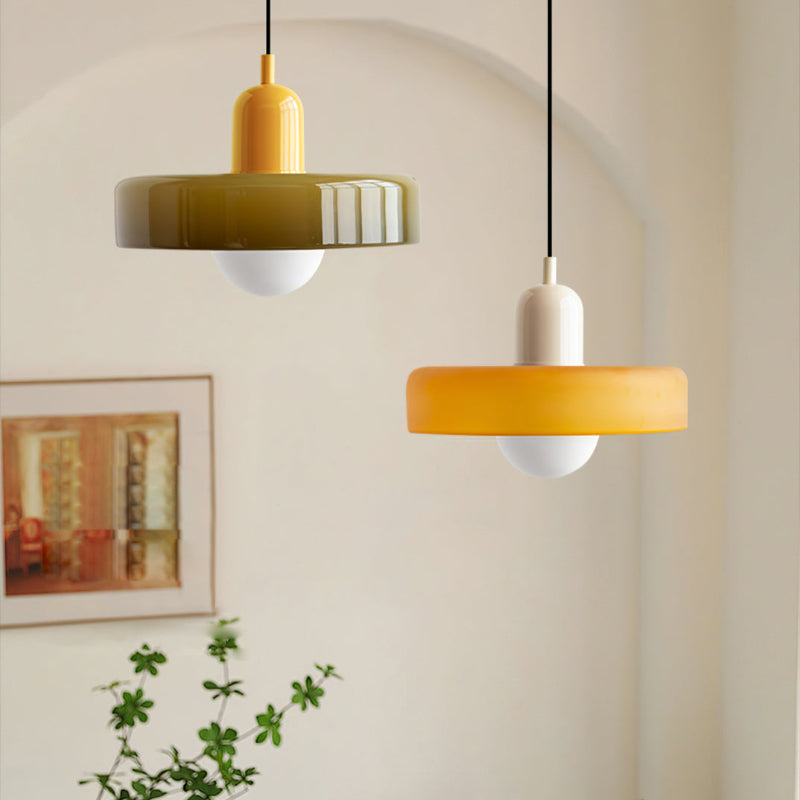 Hängeleuchte Glas bunt – StiloGlas Design mit G9 Fassung & verstellbarer Aufhängung