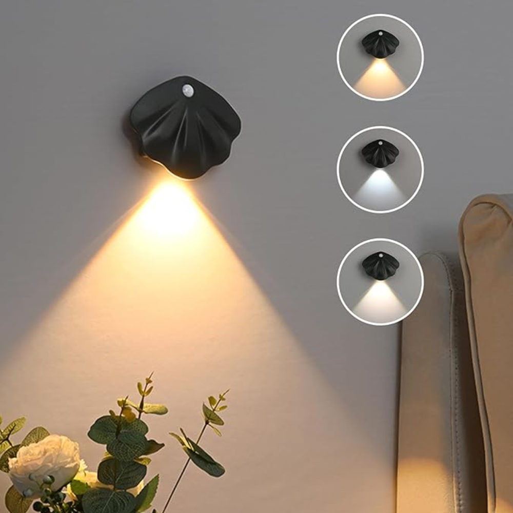 LED Wandleuchte mit Bewegungsmelder – USB, 3 Lichtfarben, automatische Beleuchtung