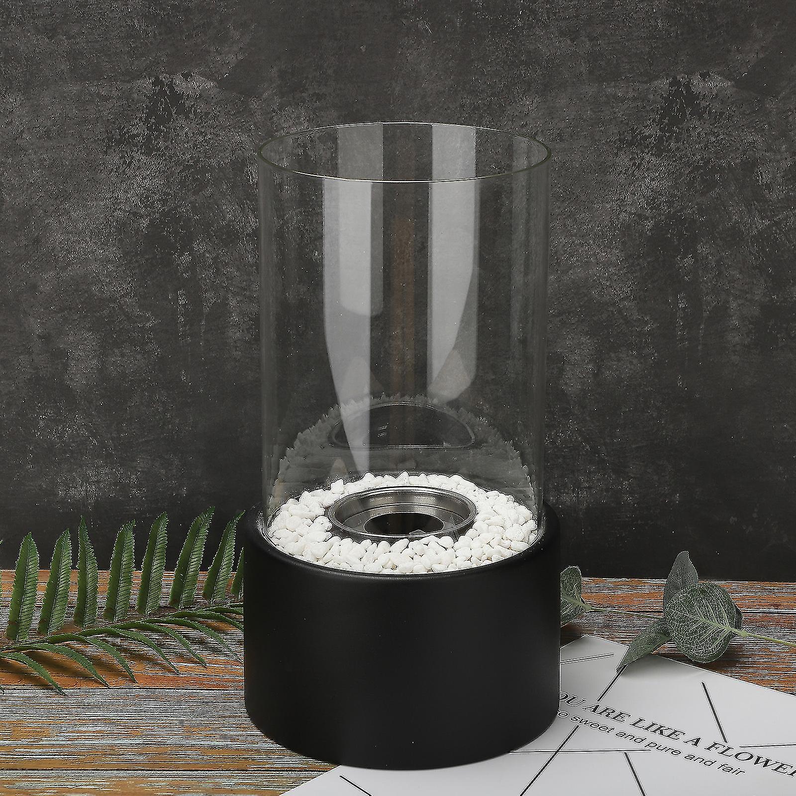Öllampe Glas Metall – Klassische Tischleuchte mit Löschvorrichtung & dekorativem Flammenspiel