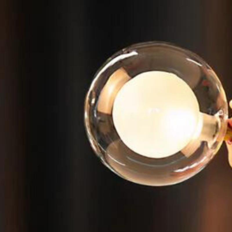 Tischlampe Holz Glas – Handgefertigt mit USB-Anschluss für Wohn- & Schlafzimmer
