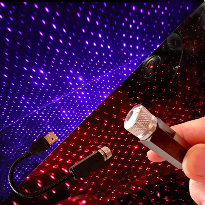 USB Sternenhimmel Projektor – Kompakt, tragbar, magische Lichtshow für Zuhause & Auto