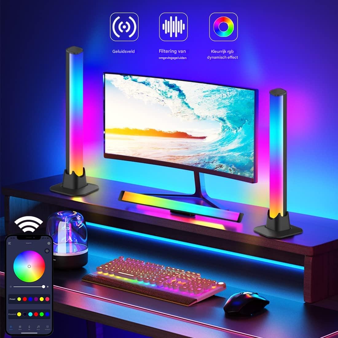 LED Lichtleisten Musiksteuerung – Farbwechsel App-gesteuert für Gaming & TV