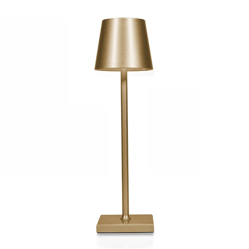 LED Tischlampe kabellos – Aluminium dimmbar mit Touch & Akku bis 28h