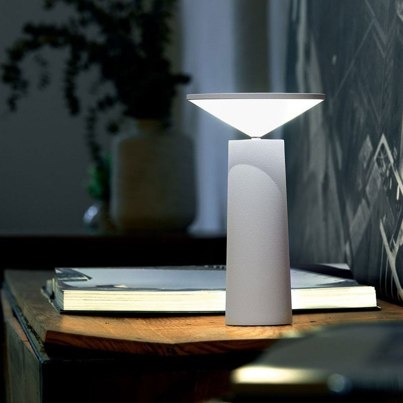 Kabellose LED Tischlampe – Dimmbar, 360° Drehbar, Flexibel & Modern