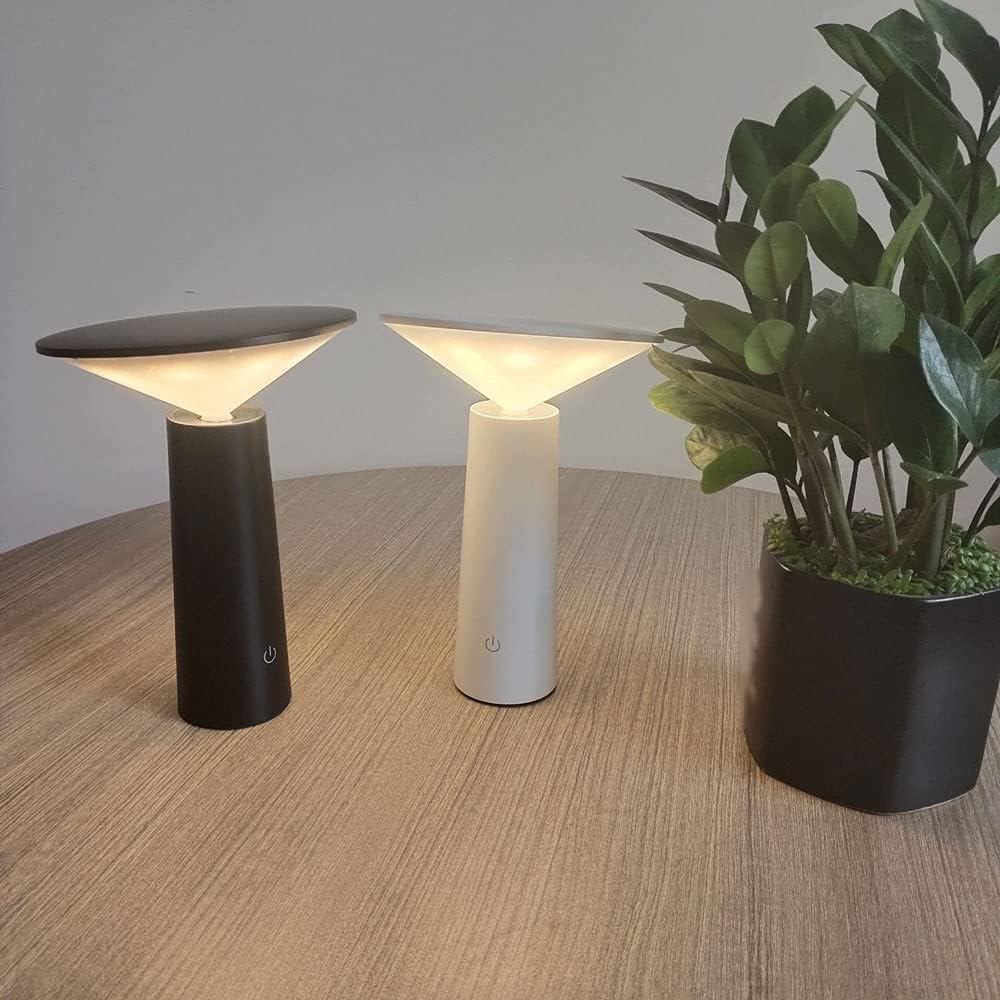 Kabellose LED Tischlampe – Dimmbar, 360° Drehbar, Flexibel & Modern
