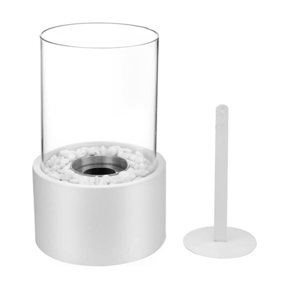 Öllampe Glas Metall – Klassische Tischleuchte mit Löschvorrichtung & dekorativem Flammenspiel