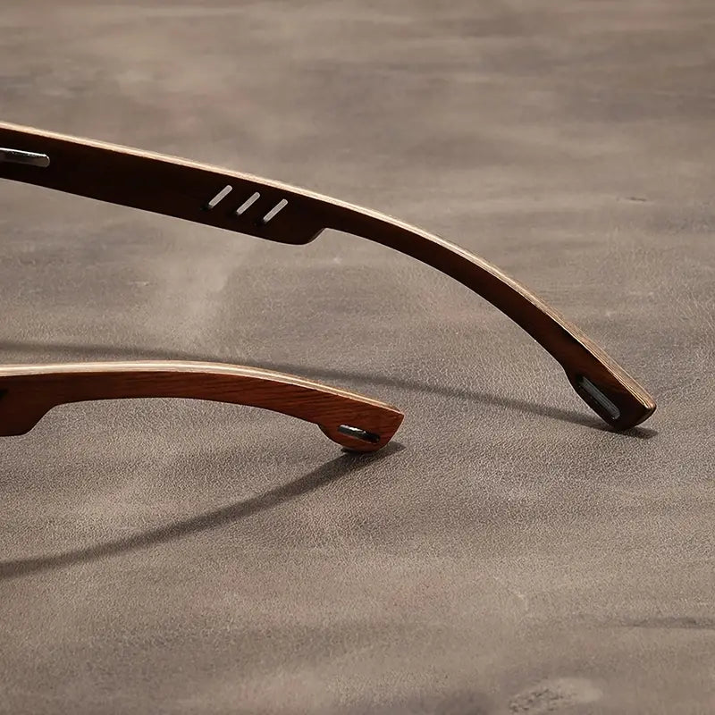 Sonnenbrille Unisex – Holzrahmen – UV400 Schutz – Ideal für Sommer & Freizeit
