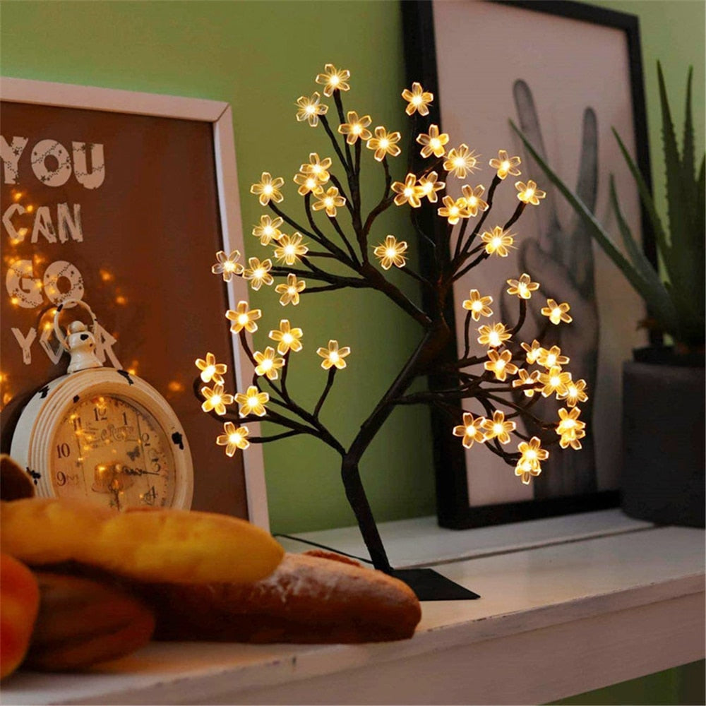 LED Kirschblütenbaum – 45 cm, warmweiß, USB-betrieben, 48 LEDs