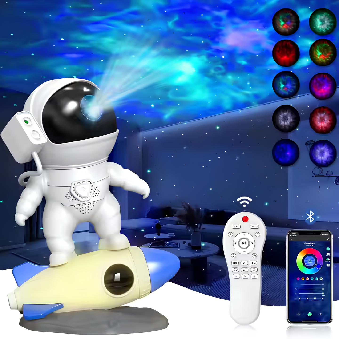 Galaxie Projektor Lampe – 4K Sterne, App-Steuerung & Bluetooth Musik, USB-C