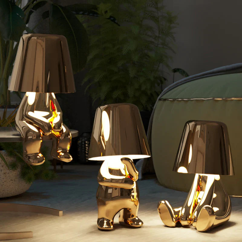 Tischlampe dimmbar Touch – Tragbares Harzdesign für Kinderzimmer & Nachttisch