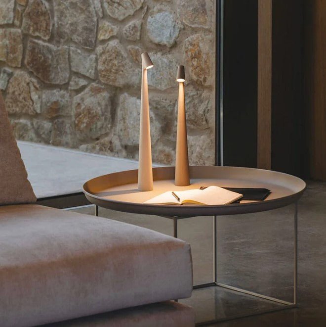 Tischlampe kabellos dimmbar – Aluminium Nordic Design