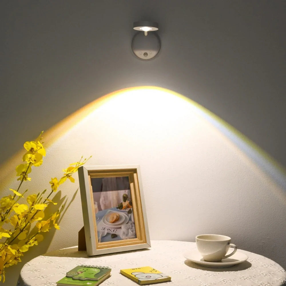 LED Bewegungsmelder Spot – Kabellos, drehbar & dimmbar mit USB-Aufladung