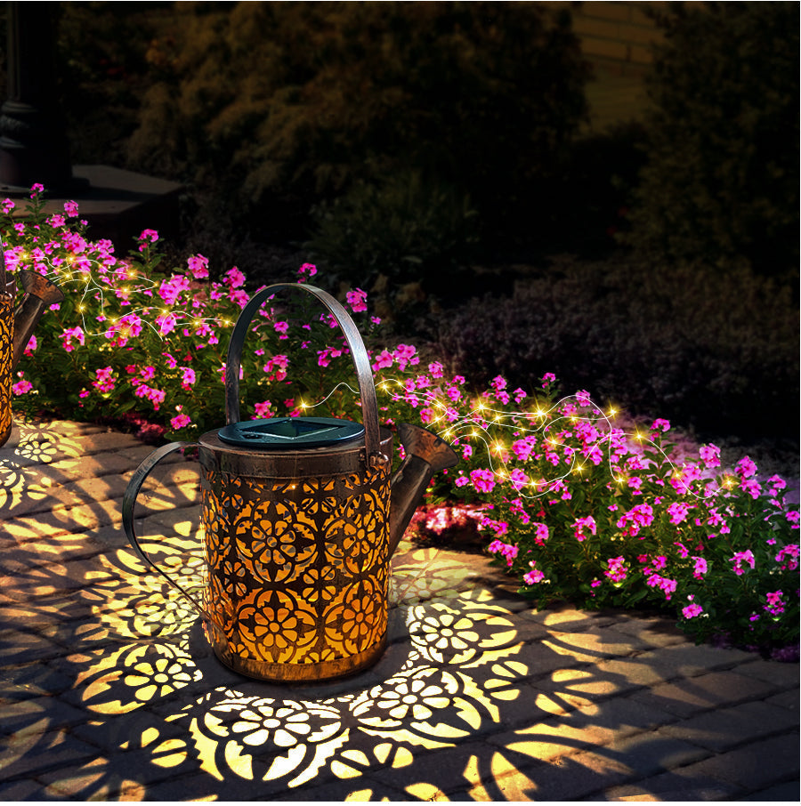 Solar Gartenleuchte Wasserfall – LED Deko-Licht 80cm warmweiß für Außenbereiche
