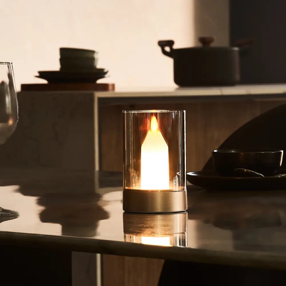 LED Kerze mit Handbewegung – Dimmbar, wiederaufladbar & stilvolles Design
