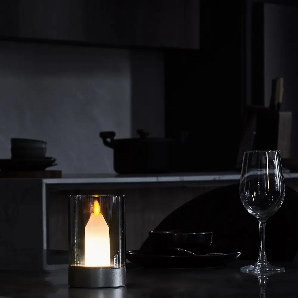 LED Kerze mit Handbewegung – Dimmbar, wiederaufladbar & stilvolles Design