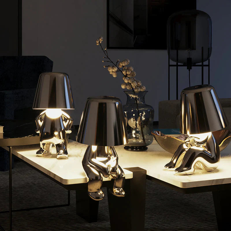 Tischlampe dimmbar Touch – Tragbares Harzdesign für Kinderzimmer & Nachttisch