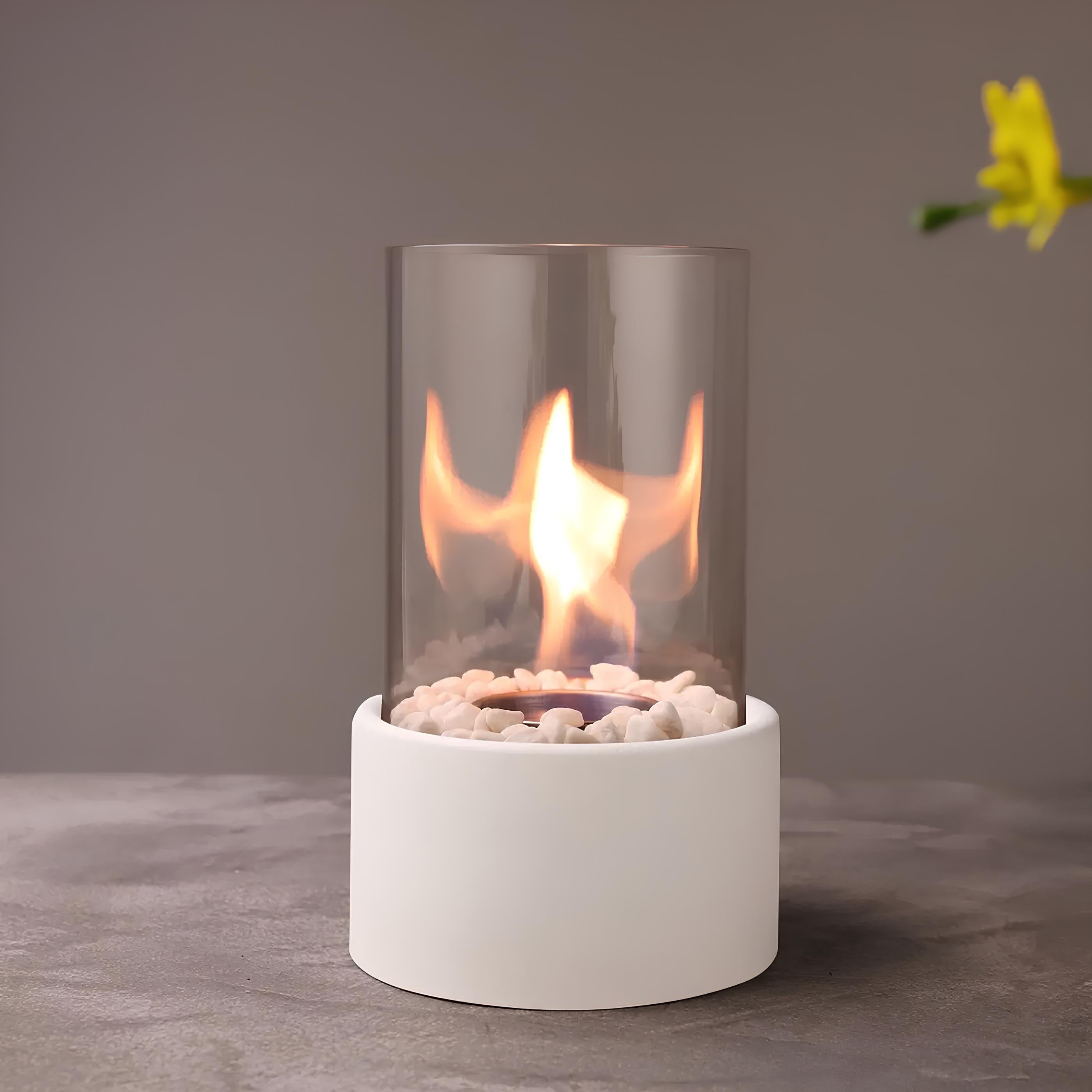 Öllampe Glas Metall – Klassische Tischleuchte mit Löschvorrichtung & dekorativem Flammenspiel