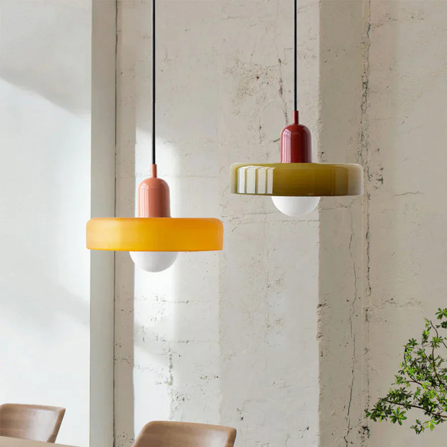 Hängelampe Glas Skandinavisch – Handgefertigt & höhenverstellbar, 25–35 cm