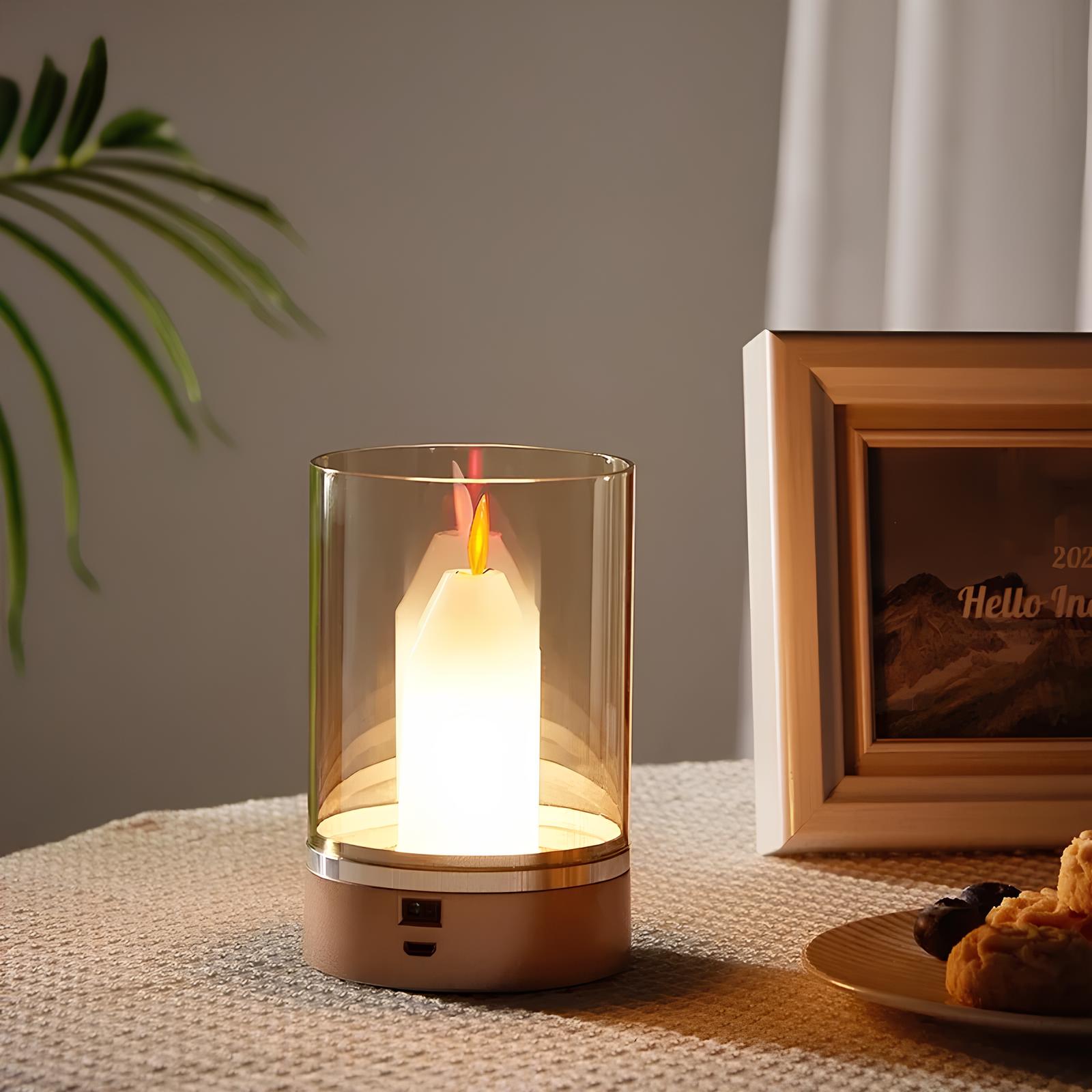 LED Kerze mit Handbewegung – Dimmbar, wiederaufladbar & stilvolles Design