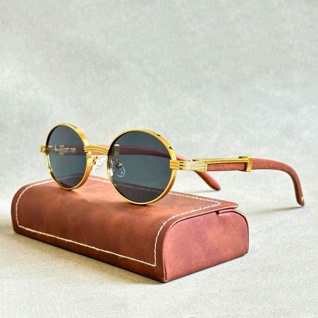 Sonnenbrille Damen – Vintage Oval – UV400 Schutz – Ideal für Sommer & Alltag