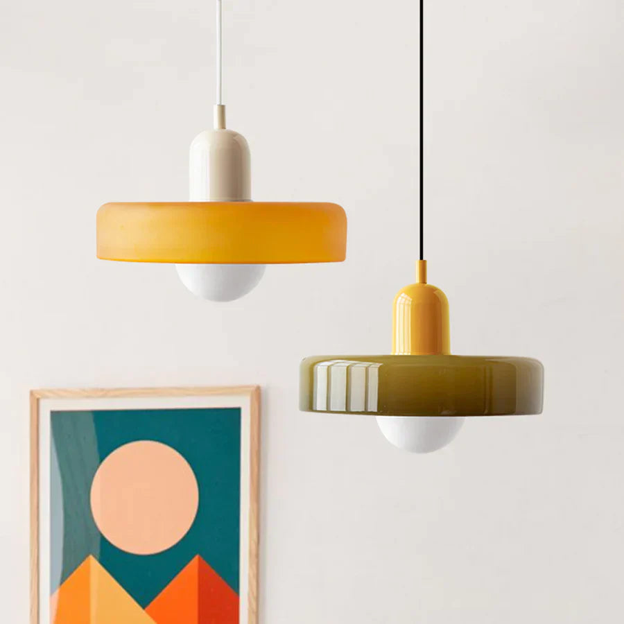 Hängelampe Glas Skandinavisch – Handgefertigt & höhenverstellbar, 25–35 cm