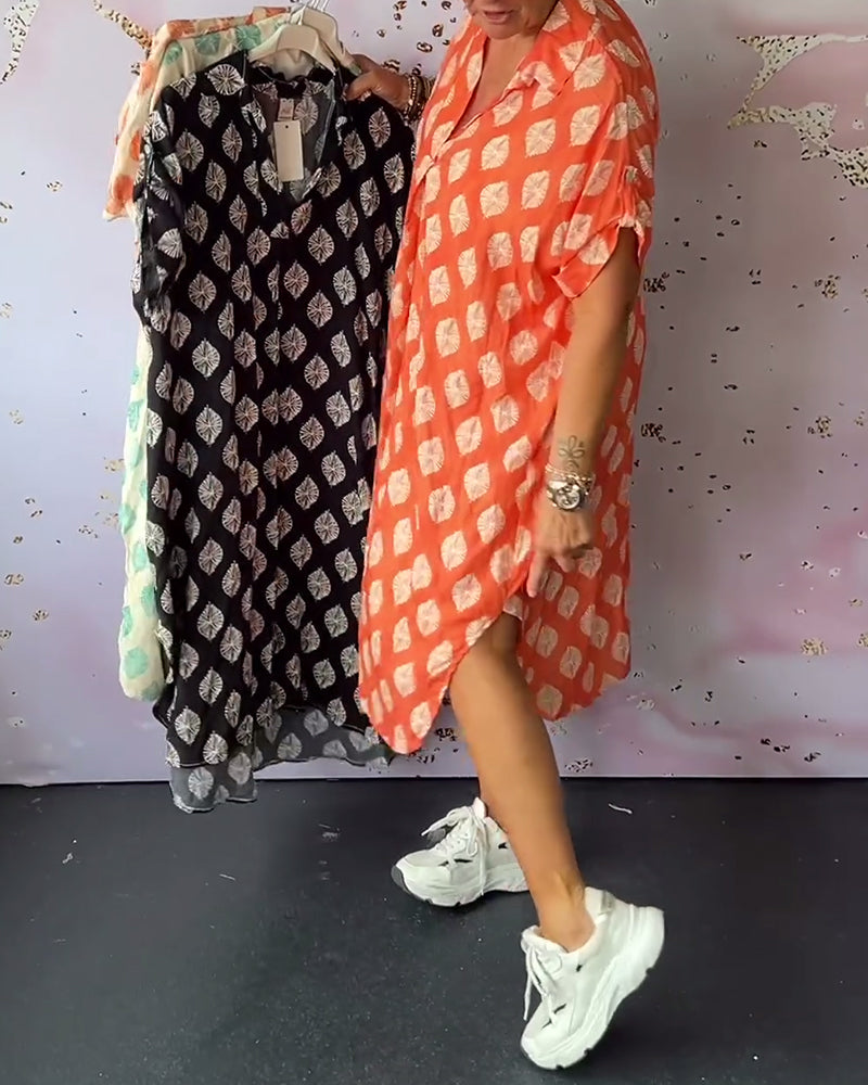 Leichtes Kleid mit V-Ausschnitt – Fließend & Figurfreundlich – Ideal für Alltag & Sommeranlässe