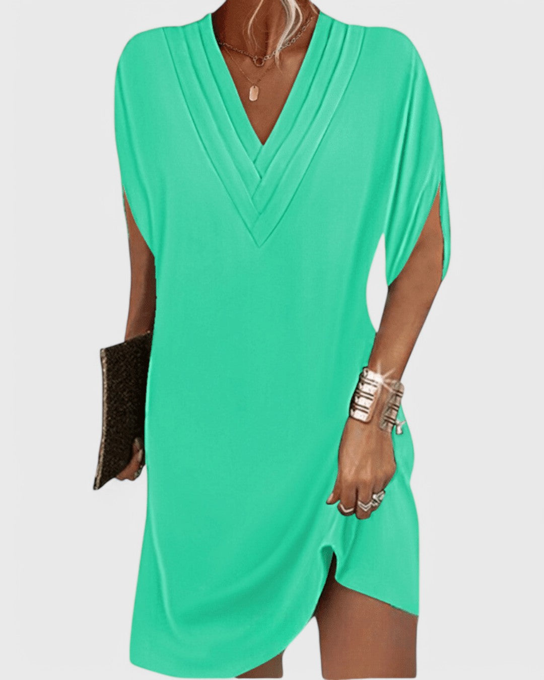 Sommerkleid Damen Baumwolle Bequem Freizeitkleid für den Sommer