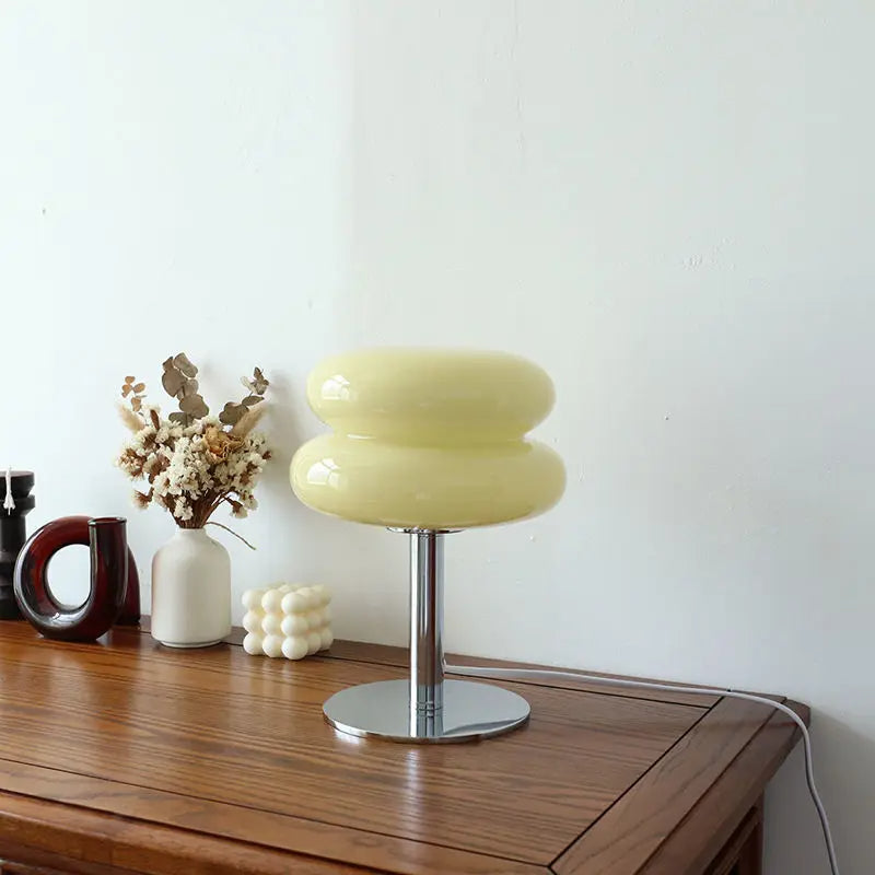 Bauhaus Tischlampe Vintage – Kabellos & dimmbar, 3 Stufen, 29,5cm