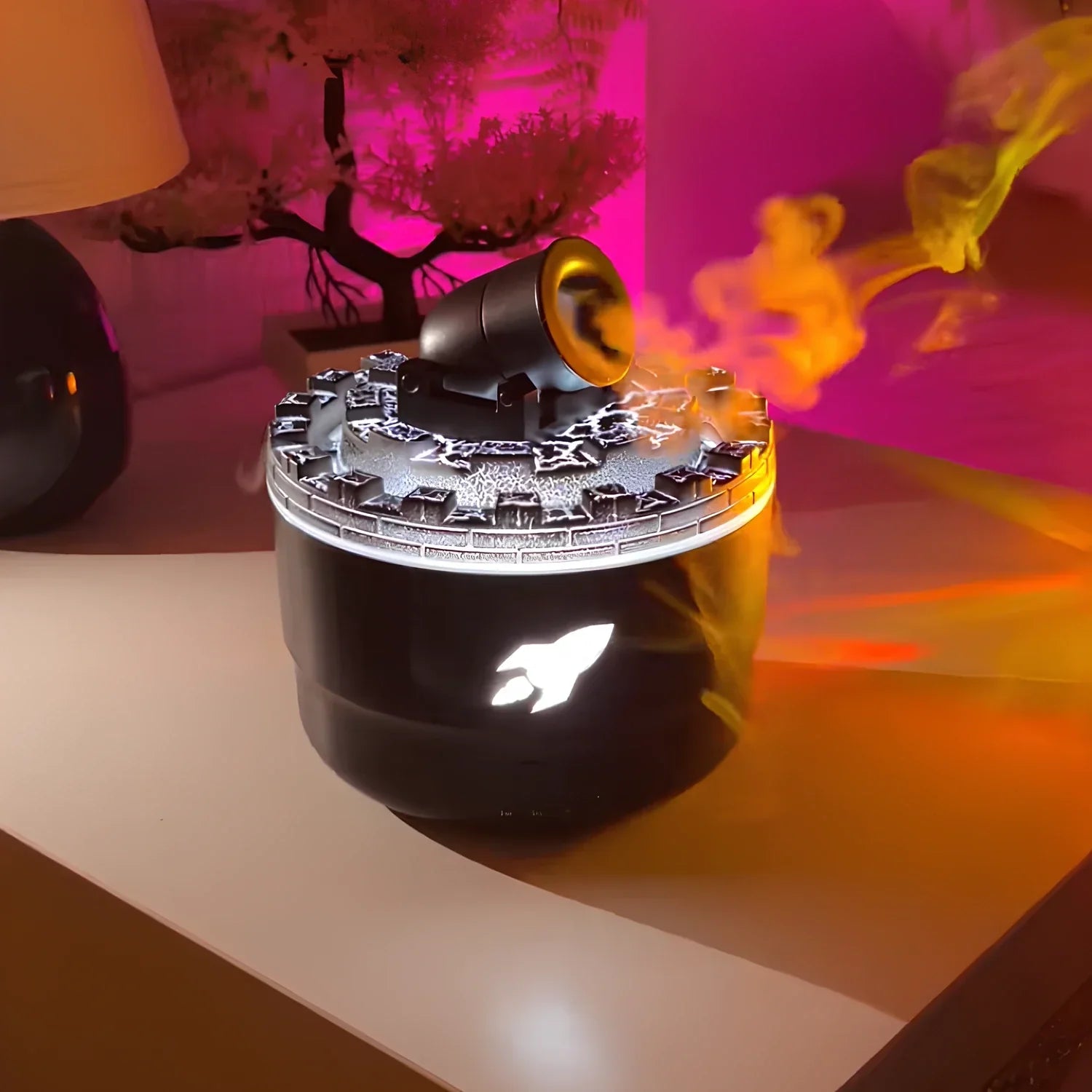 USB Luftbefeuchter mit LED Licht – 200ml, leise Ultraschall, Aroma & Timerfunktion
