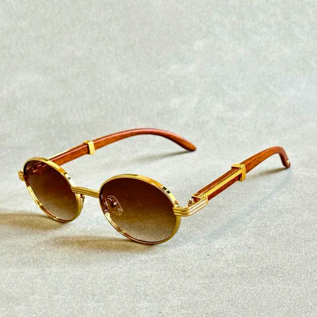 Sonnenbrille Damen – Vintage Oval – UV400 Schutz – Ideal für Sommer & Alltag