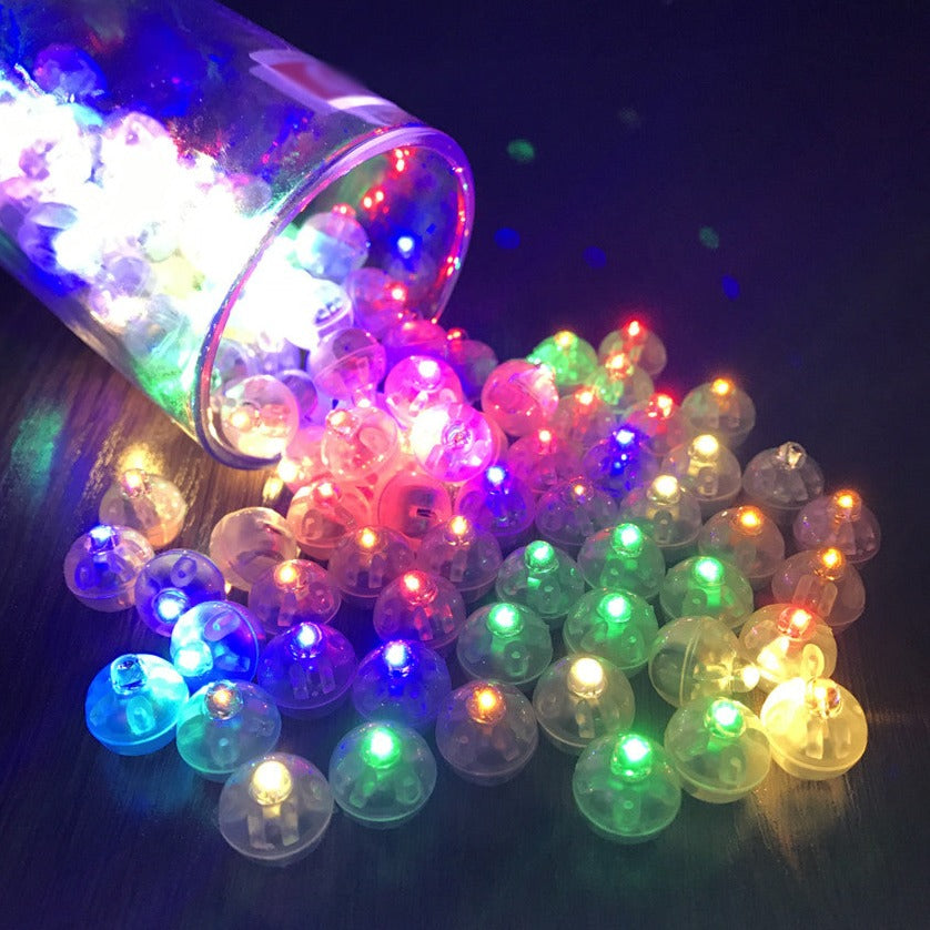 LED Lichtkugeln Partydeko – Bunte Mini Lichter für Ballons & Feiern