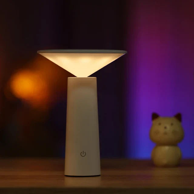 Kabellose LED Tischlampe – Dimmbar, 360° Drehbar, Flexibel & Modern