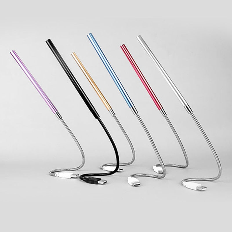 Flexible USB LED-Lampe – 14W, Warm-/Kaltweiß, verstellbares Metallkabel